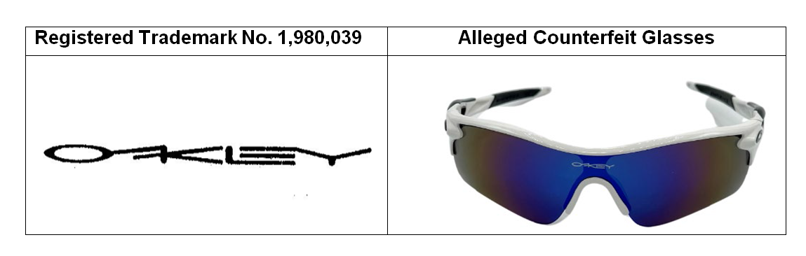Oakley Sues Local Business for Trademark Infringement — Indiana  Intellectual Property Law News — September 30, 2022
